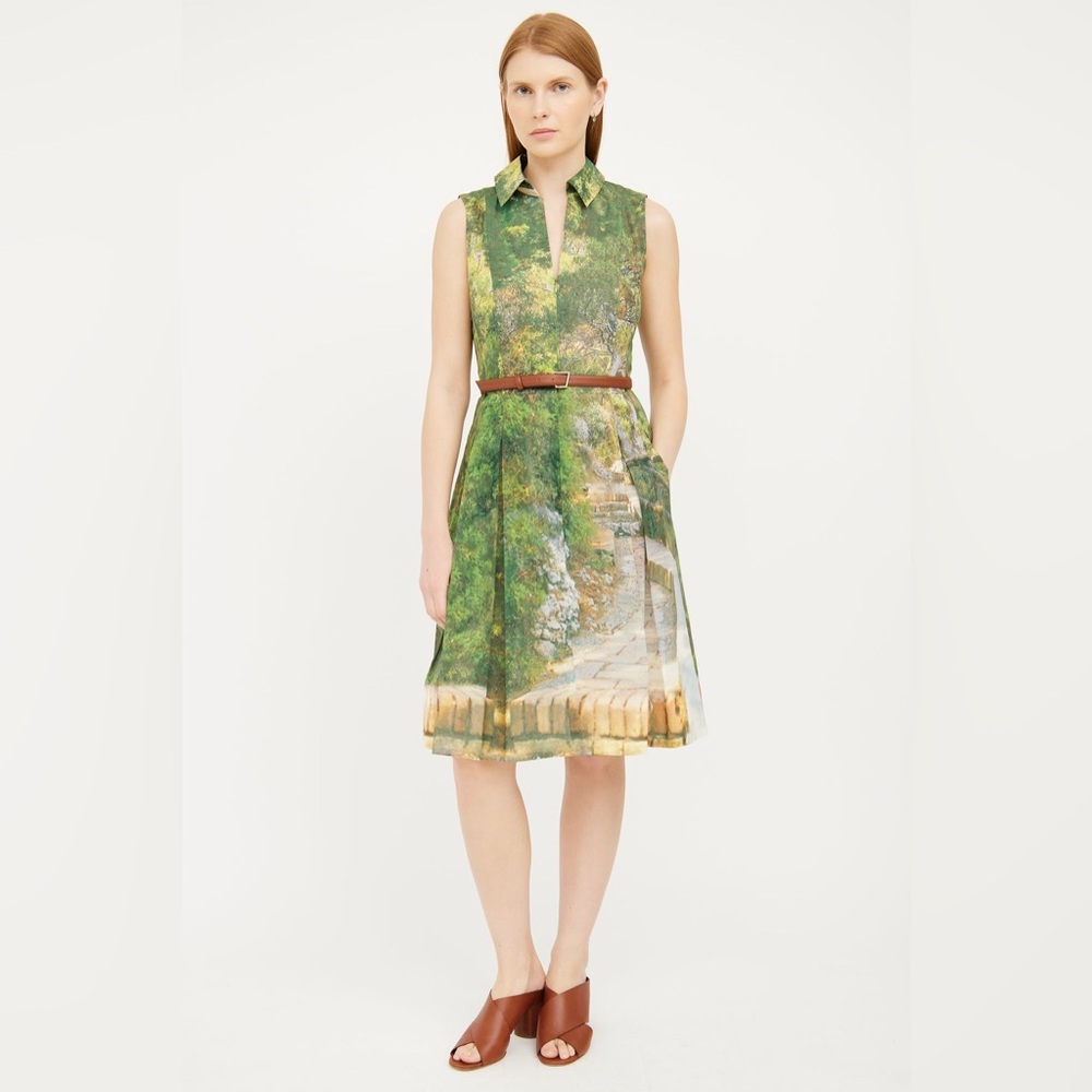 A K R I S Forest-Print A-Line Dress - Picture 3 of 13